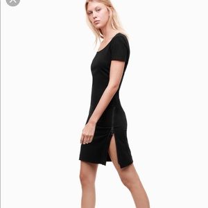 ARITZIA TALULA ZIP MINI DRESS GREY (NWT)